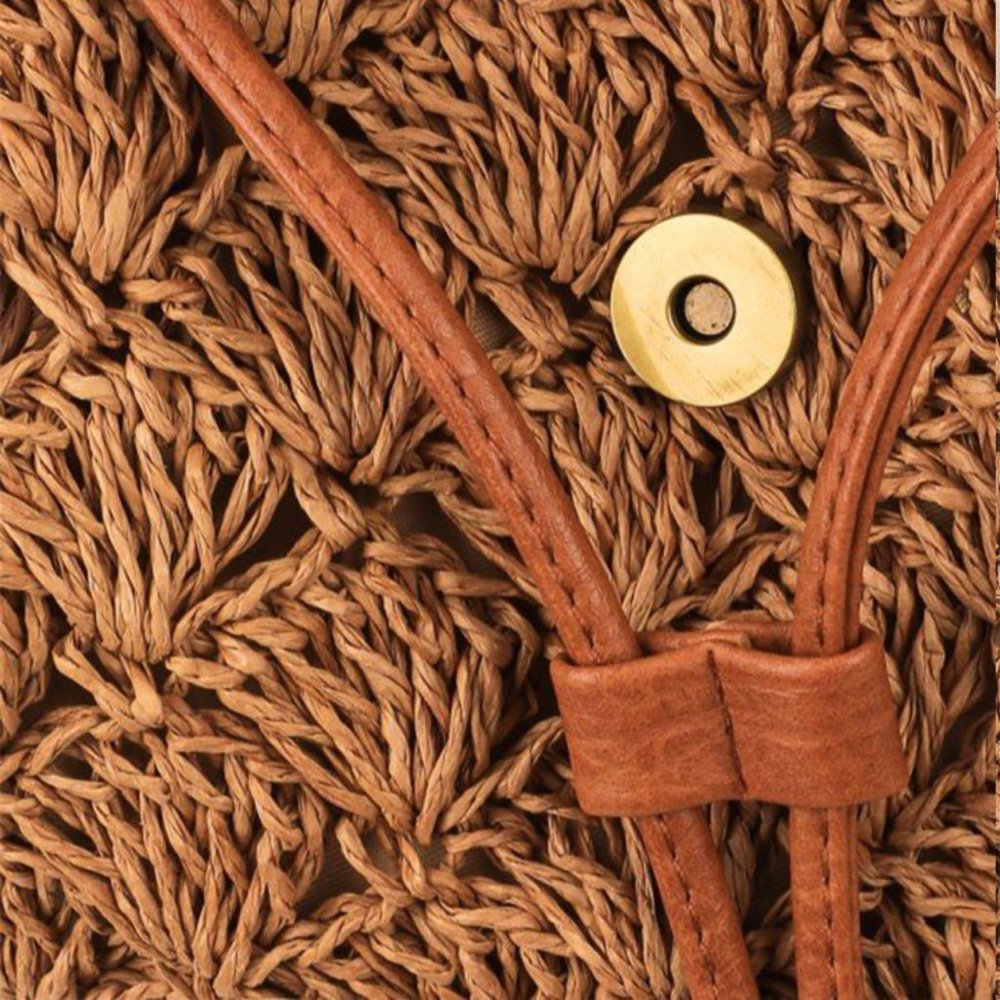✨Crochet Raffia Backpack - Picture 6 of 7